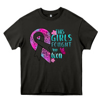 Asphalt This Girls Fought and Won Cancer Heavy Core Tee - BundleAndBundleShop