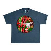Midnight Navy ho ho ho merino wool baby sheep Urban Heavy Tee - LillyAllenDesigns