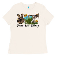 Bone Peace Love Donkey Ladies Tee - LillyAllenDesigns