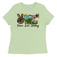 Matcha Peace Love Donkey Ladies Tee - LillyAllenDesigns