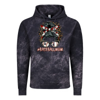 Cloud Black baseballmom messy bun Vintage Hoodie - BarkalooDesign