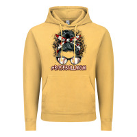 Vintage Mustard baseballmom messy bun Vintage Hoodie - BarkalooDesign