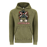 Vintage Olive baseballmom messy bun Vintage Hoodie - BarkalooDesign