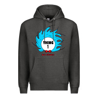 Charcoal Heather thing 1 Premium Hoodie - linhVisuals