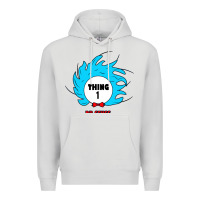 Dove Grey thing 1 Premium Hoodie - linhVisuals