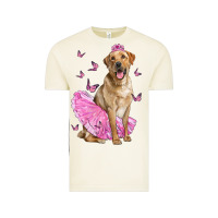 Vintage Arctic Labrador Retriever Dog With Tutu Vintage Tee - LillyAllenDesigns