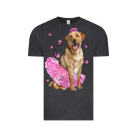 Vintage Black Labrador Retriever Dog With Tutu Vintage Tee - LillyAllenDesigns