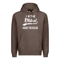 Coffee im the oldest i make the rules siblings family Premium Hoodie - linhVisuals
