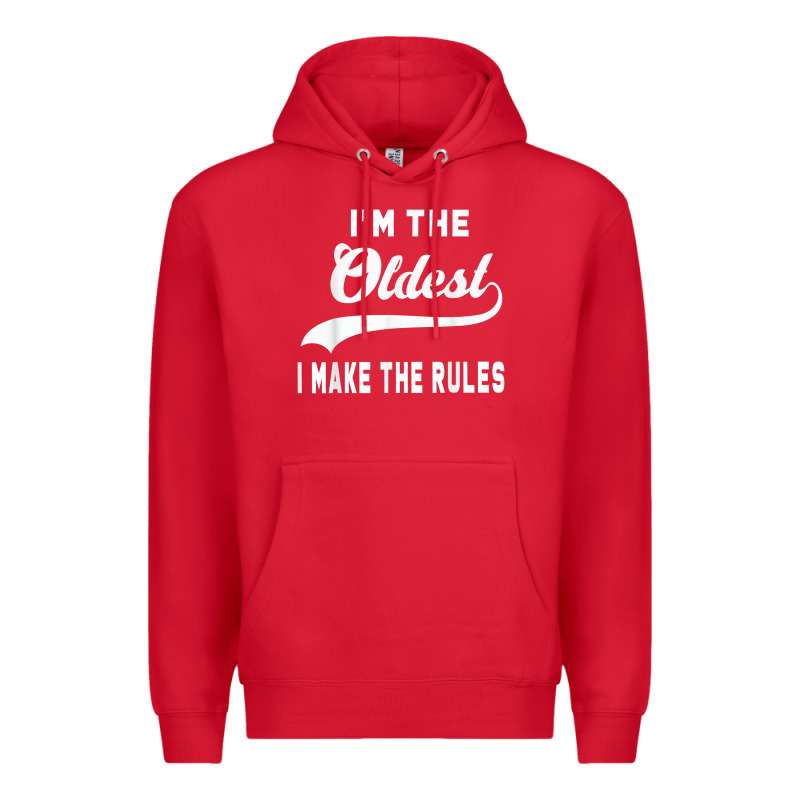 Im The Oldest I Make The Rules Siblings Family Premium Hoodie by linhVisuals | Teevron