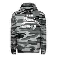 Slate Camo im the oldest i make the rules siblings family Premium Hoodie - linhVisuals