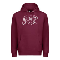 Burgundy poconos pennsylvania pocono pa bear travel animal Premium Hoodie - linhVisuals