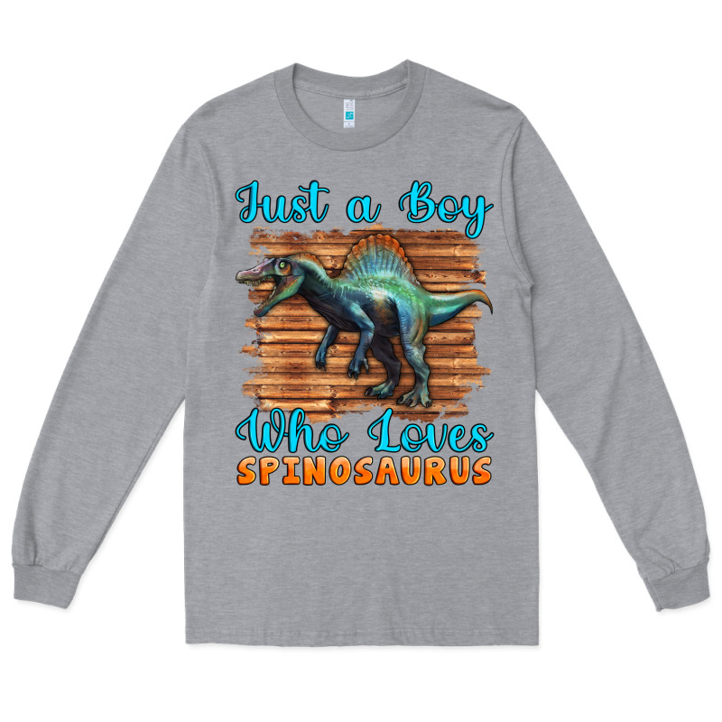 Just A Boy Who Loves Baby Spinosaurus Long Sleeve Tee by Artiststas | Teevron
