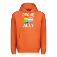 Carrot proud ally lgbt rainbow heart gay pride month Premium Hoodie - linhVisuals