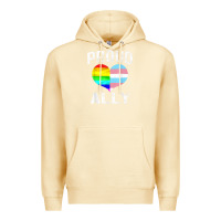Pina Colada proud ally lgbt rainbow heart gay pride month Premium Hoodie - linhVisuals