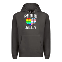 Smoke proud ally lgbt rainbow heart gay pride month Premium Hoodie - linhVisuals