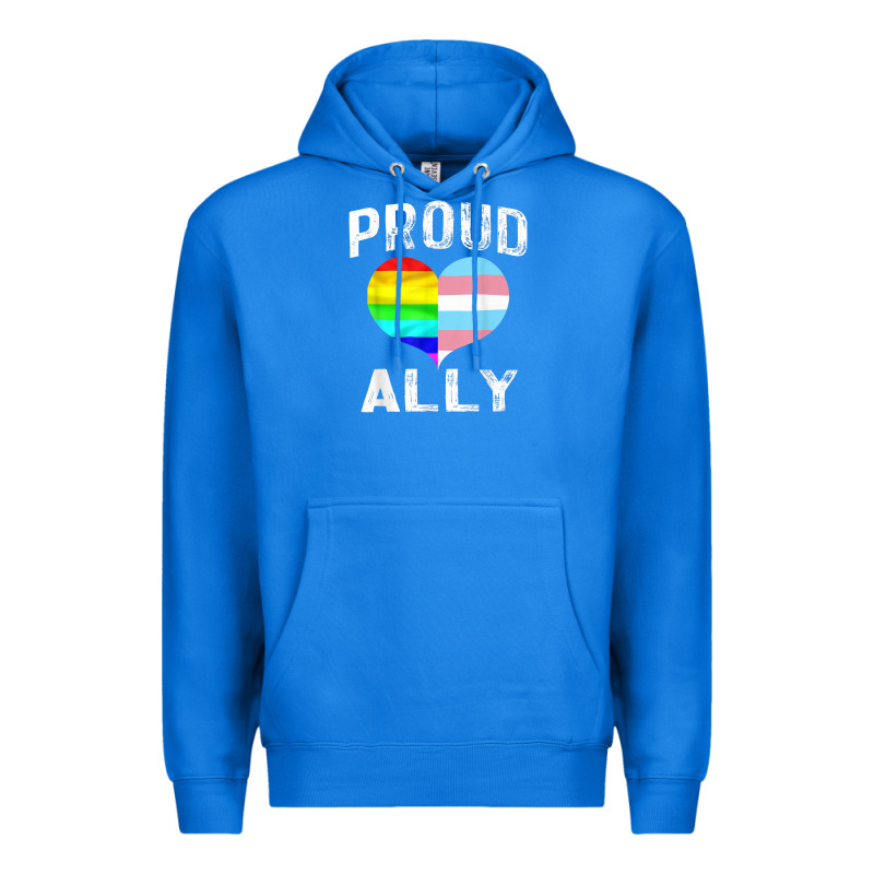 Proud Ally Lgbt Rainbow Heart Gay Pride Month Premium Hoodie by linhVisuals | Teevron