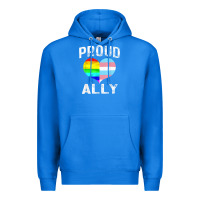 True Royal proud ally lgbt rainbow heart gay pride month Premium Hoodie - linhVisuals