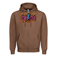 Chestnut Leopard Mama Lightning Zipper Hoodie - RanaPortraitStore