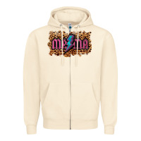 Sandshell Leopard Mama Lightning Zipper Hoodie - RanaPortraitStore