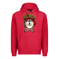 Cardinal alaskan malamute pirate dog halloween Premium Hoodie - linhVisuals