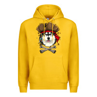 Lemon alaskan malamute pirate dog halloween Premium Hoodie - linhVisuals