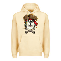 Pina Colada alaskan malamute pirate dog halloween Premium Hoodie - linhVisuals