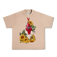 Burro sunflower rooster with leopard Urban Heavy Tee - RanaPortraitStore