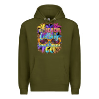 Army Green the beach is calling and i must go Premium Hoodie - BarkalooDesign