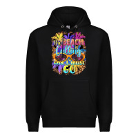 Black the beach is calling and i must go Premium Hoodie - BarkalooDesign
