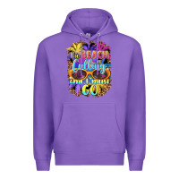 Purple the beach is calling and i must go Premium Hoodie - BarkalooDesign