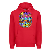 Red the beach is calling and i must go Premium Hoodie - BarkalooDesign