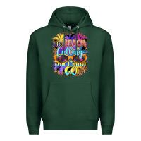 Sports Green the beach is calling and i must go Premium Hoodie - BarkalooDesign