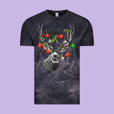 Mule Deer With Vintage Tee Designed By Lillyallendesigns