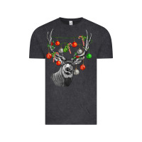 Vintage Black Mule deer with Vintage Tee - LillyAllenDesigns