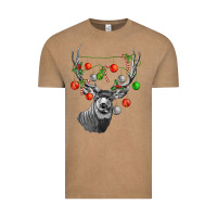 Vintage Coffee Mule deer with Vintage Tee - LillyAllenDesigns