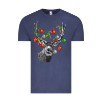 Vintage Denim Mule deer with Vintage Tee - LillyAllenDesigns