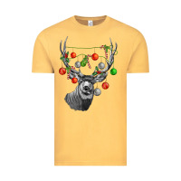 Vintage Mustard Mule deer with Vintage Tee - LillyAllenDesigns