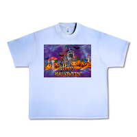 Grape Ice Happy Halloween Raccoon Urban Heavy Tee - LillyAllenDesigns