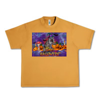 Peanut Butter Happy Halloween Raccoon Urban Heavy Tee - LillyAllenDesigns
