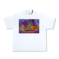 White Happy Halloween Raccoon Urban Heavy Tee - LillyAllenDesigns