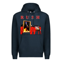 Navy rush moving pictures Premium Hoodie - linhVisuals