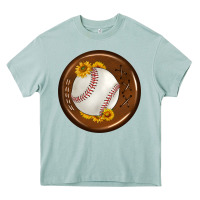 Arona baseball with sunflower round earrings Heavy Core Tee - BundleAndBundleShop