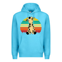 Ocean Blue africa animals african safari retro Premium Hoodie - linhVisuals