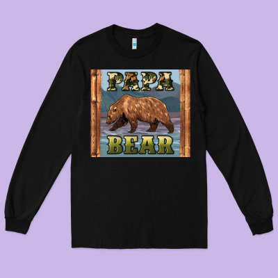 Papar Bear Long Sleeve Tee Designed By Artiststas