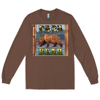 Chestnut papar bear Long Sleeve Tee - Artiststas