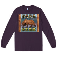 Plum papar bear Long Sleeve Tee - Artiststas