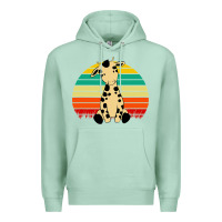 Seafoam africa animals african safari retro Premium Hoodie - linhVisuals