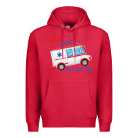 Cardinal emt paramedic wee woo ambulance boo Premium Hoodie - linhVisuals