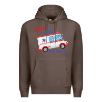 Coffee emt paramedic wee woo ambulance boo Premium Hoodie - linhVisuals