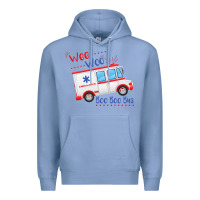 Colony Blue emt paramedic wee woo ambulance boo Premium Hoodie - linhVisuals